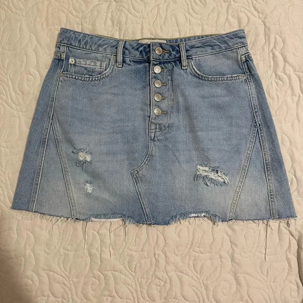 Free People We The Free Denim Mini Skirt Size 29